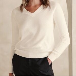 Banana Republic Forever Sweater & Scarf Cream White Size XS